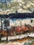 Stig Hallblom, Landscape with Houses and Trees, 1950s, Oil Painting on Panel, Framed For Sale - Image 13 of 18