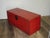 2000 - 2009 Lh26 Oriental Chinese Style Red Decorative Storage Box 14"Hx34" For Sale - Image 5 of 12