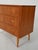 Scandinavian Chest of Drawers in Teak with Double Carved Oak Handles, 1950s For Sale - Image 6 of 8