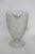 Early 20th Century Jeannette Iris and Herringbone Footed Pitcher Clear Glass Embossed Design For Sale - Image 4 of 15