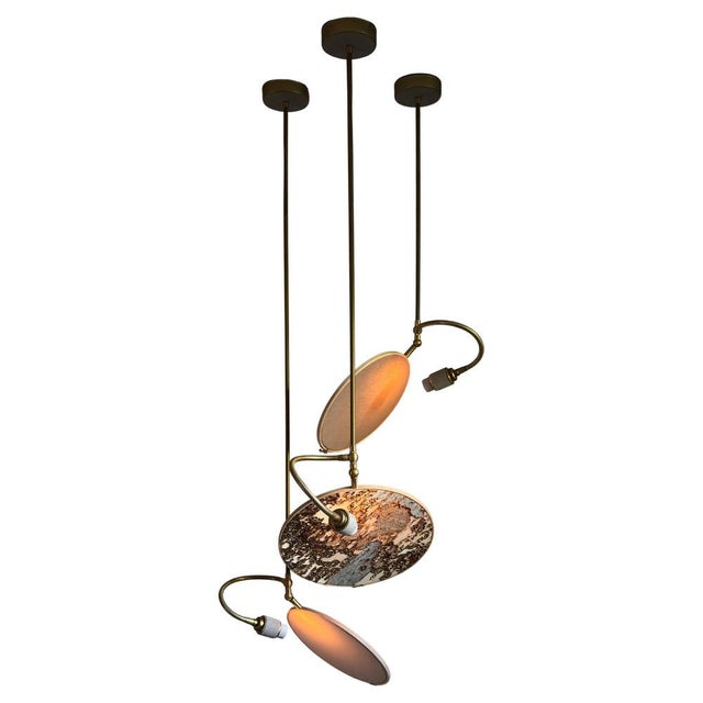 Metal No. 35 Pendant Lamp by Sander Bottinga, Set of 3 For Sale - Image 7 of 7