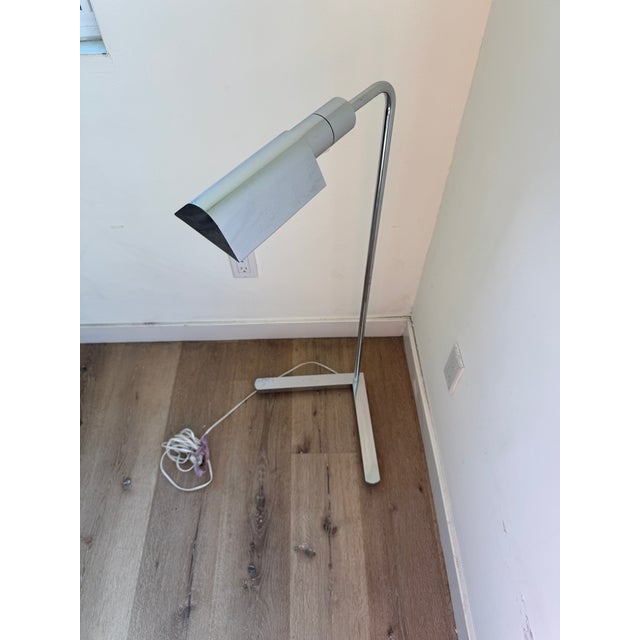 Vintage 1970s Casella Lighting Chrome Adjustable Floor Lamp — Signed San Francisco For Sale - Image 9 of 10