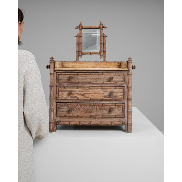 Wood 19th Century French Mini Chest Of Drawers For Sale - Image 7 of 12