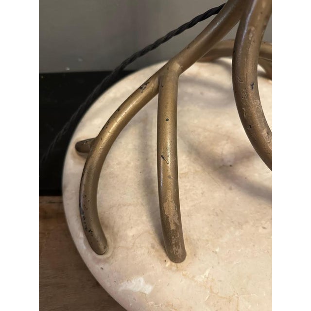 Green Large French Olivia Floor Lamp by Jean Claude Mahey, 1980s For Sale - Image 8 of 14