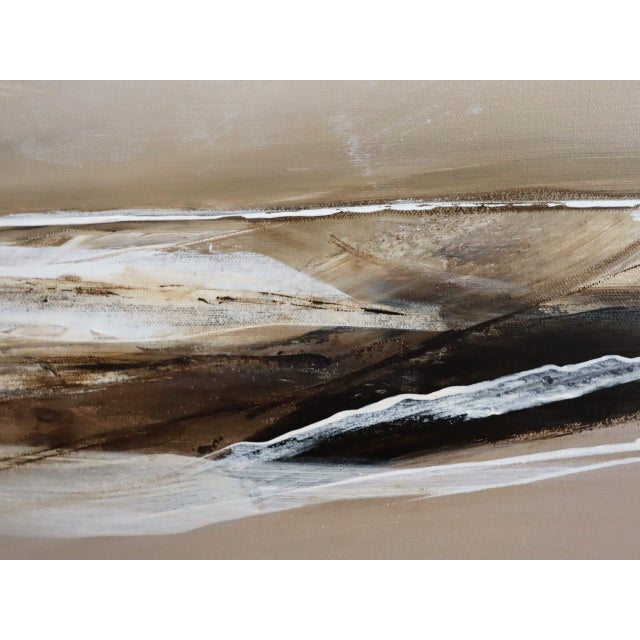 Contemporary Modernist 'Drift of Light' Swedish Original Abstract Landscape Oil Painting, Framed For Sale - Image 12 of 13