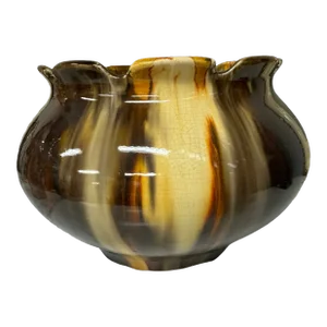 Vintage Antique Onyx Art Pottery Jardiniere Vase