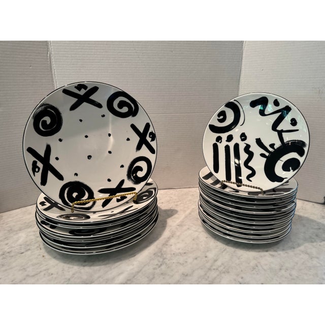 Ceramic Vintage Set of Mikasa Dinnerware in Reggae Pattern For Sale - Image 7 of 7