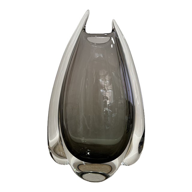 Global Views Italian Hand Blown Glass Fin Vase Retail $1950 For Sale