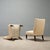 Cream Vintage Italian Wooden Armchairs, 1960s For Sale - Image 8 of 9