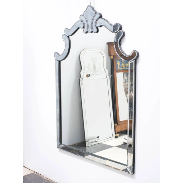 Glass 1940s Regency Style Mirror by Marchand For Sale - Image 7 of 9