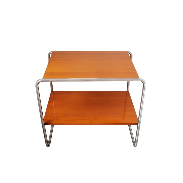 Bauhaus B12 Side Table by Marcel Breuer for Thonet, Czechoslovakia, 1930s For Sale - Image 16 of 16