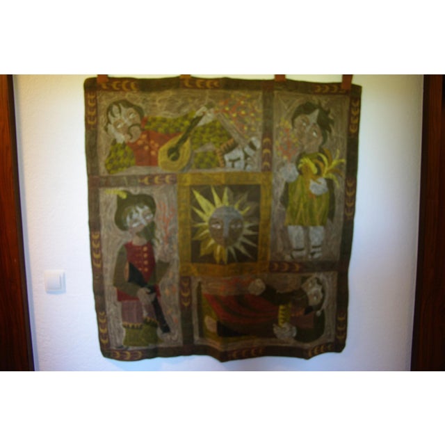 Large The Four Seasons Tapestry by Elisabeth Baillon, 1960 For Sale - Image 12 of 13