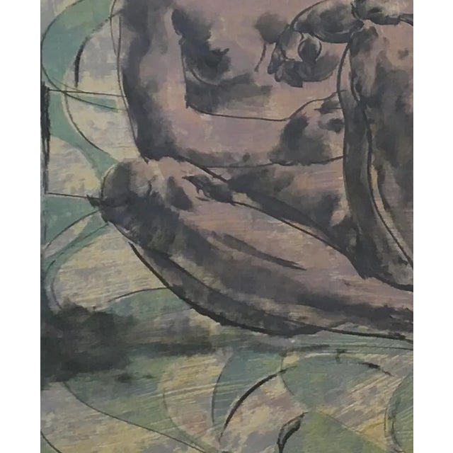 Hans Erni, Mère et enfant, Lithograph on Paper, Framed For Sale - Image 6 of 10