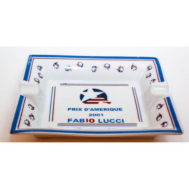 Porcelain Dish Catchall "Prix D'Amérique 2001 Fabio Lucci" France For Sale - Image 11 of 11