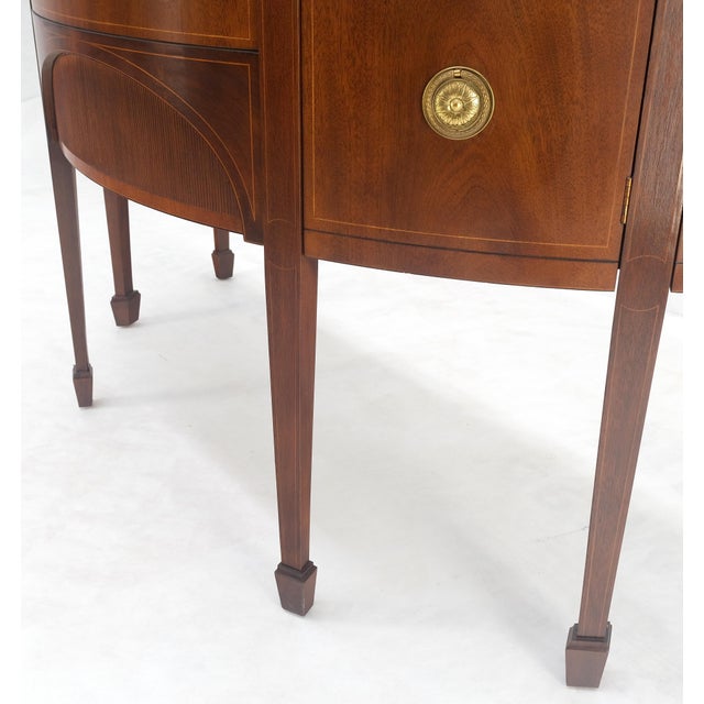 Baker Demilune Mahogany Federal Style Sideboard For Sale - Image 9 of 11