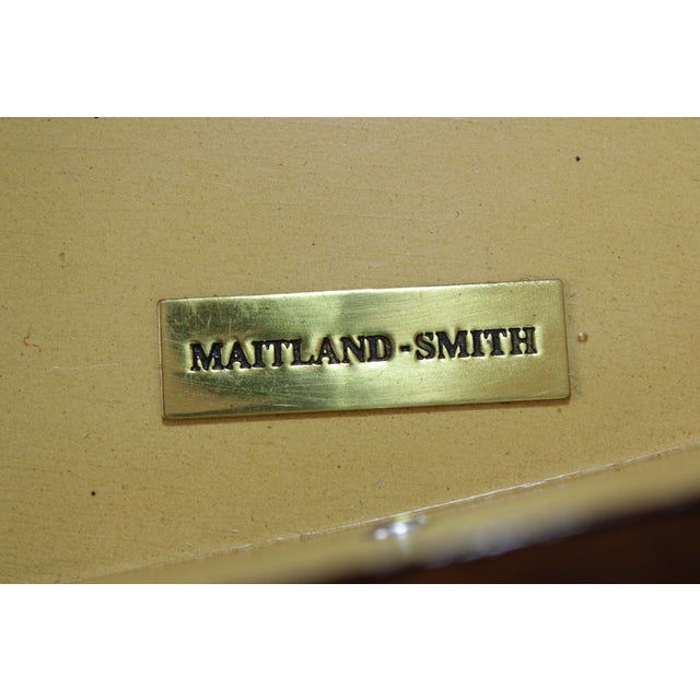 Maitland Smith Bamboo Form Leather Surface Chest For Sale - Image 14 of 14