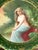 17.5" Theodore Haviland Limoges Vienna Style Portrait Charger, Solitude, c. 1900 For Sale - Image 4 of 15
