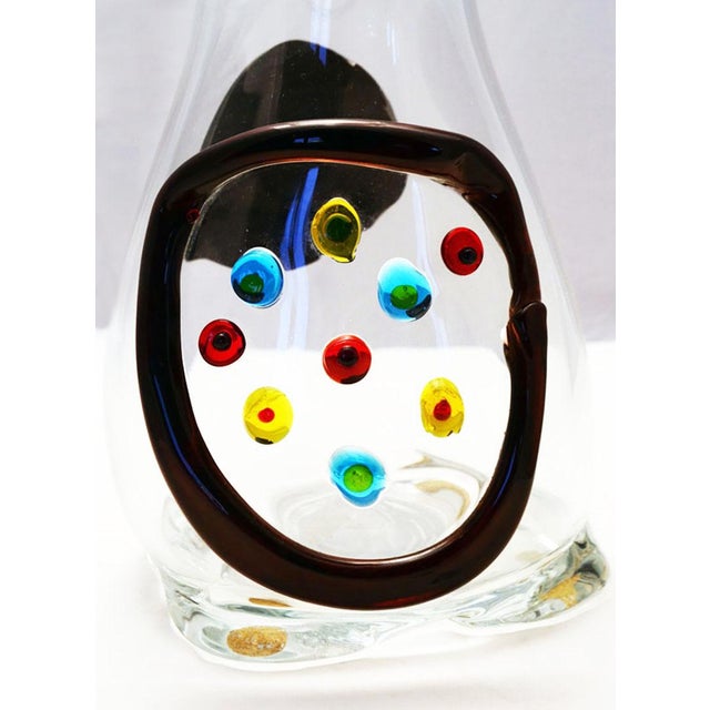 Vintage Primavera Vase by Fulvio Bianconi for Mazzega Murano, 1970s For Sale - Image 10 of 11