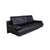 Rolf Benz 6500 Three-Seater Leather Sofa Black Couch Manual Function For Sale - Image 4 of 14