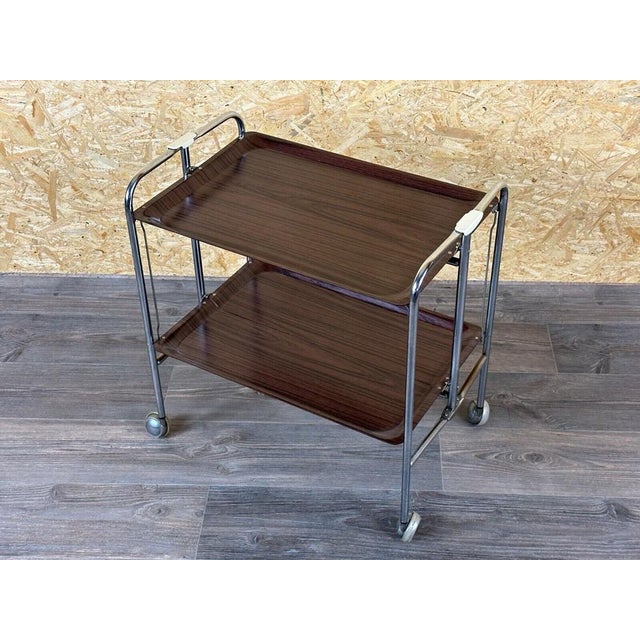 Vintage Space Age Serving Cart, 1970s For Sale - Image 11 of 14