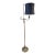 Vintage Brass Single Arm Deco Floor Lamp For Sale