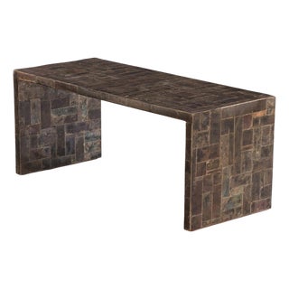 A Mica Covered Coffee Table in the Manner of Jean-Michel Frank For Sale