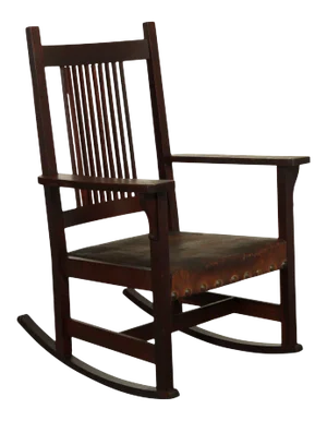 Antique Mission Oak Spindle Back Rocker