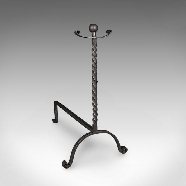 Victorian Large Pair of Antique Fireplace Andirons, English, Fire Dog, Victorian, c.1860 For Sale - Image 3 of 9