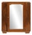 Small Art Deco Cabinet in Wood with Mirror, 1930 For Sale
