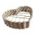 Natural Bohemian Handmade Rattan Heart Shaped Basket, Wall Decor For Sale