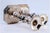 Modernist Silver Candlesticks with Octagonal Bases For Sale - Image 9 of 10