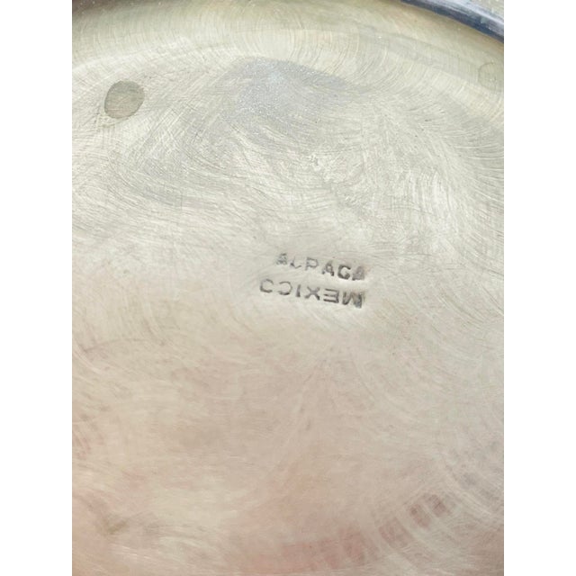 1950s Mid-Century Modern Mexican Alpaca Silver and Abalone Inlay Water Pitcher For Sale - Image 17 of 17