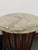 Neoclassical Vintage Neoclassical Style Marble Top Wooden Pedestal Side Tables—A Pair For Sale - Image 3 of 14