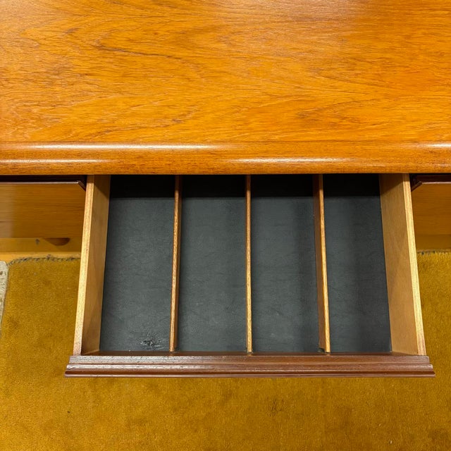 White & Newton Long Teak Sideboard Bar For Sale - Image 13 of 14