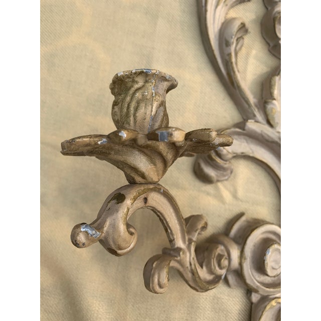 Early 20th Century Brass Candle Sconces - a Pair For Sale - Image 5 of 10