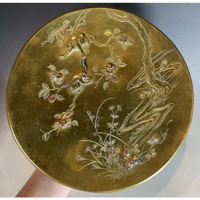 Welcome to Celestial Nonesuch For Sale Today: An absolutely gorgeous antique mixed metal display plate. Displaying the...