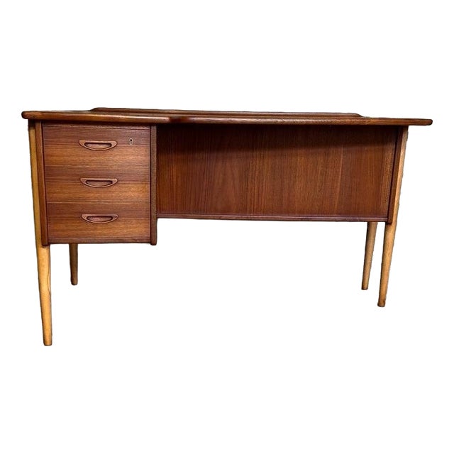 Vintage Teak Boomerang Desk by Göran Strand, 1960s For Sale