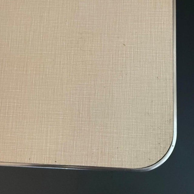 1950s Mid-Century Industrial Brushed Steel Police Station Desk For Sale - Image 11 of 11