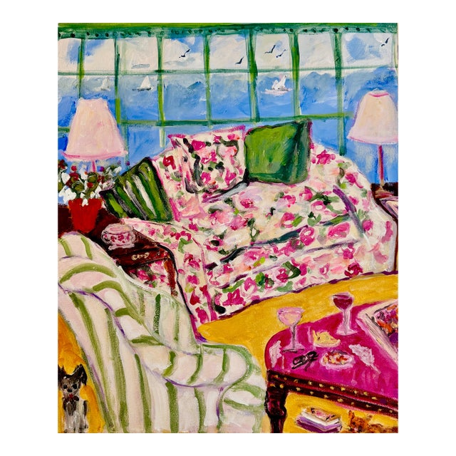 Beach House ..A Colorful Cozy Room With the Ocean Peaking Behind! For Sale