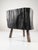 Wabi-Sabi Stool in Black Ebonized Wood with Butterfly Joints, 1990s For Sale - Image 6 of 15