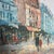 Textile 1950s Pair of Framed Caroline Burnett Parisian Street Scenes For Sale - Image 7 of 12
