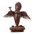 Late 19th Century Tibetan Gilt Bronze Garuda Statue Winged Deity Altar Sculpture 11.2" For Sale