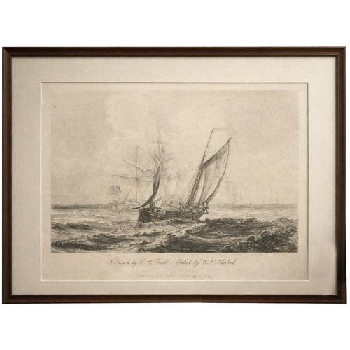 Sherlock, Fishing Boats at Sea, 1811, Etching For Sale - Image 11 of 11