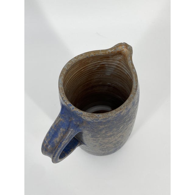 Blue Mid-Century Studio Ceramic Carafe / Jug by Horst Seifert, Germany For Sale - Image 8 of 12