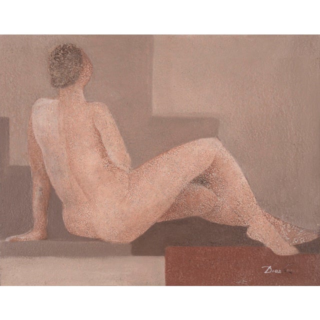 Modern Modern Reclining Nude Female Figure by Diaz Cruz For Sale - Image 3 of 7