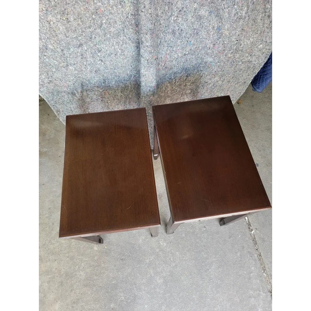 Mid 20th Century Mid 20th Century Chinese Ming Style Side Tables - a Pair For Sale - Image 5 of 11