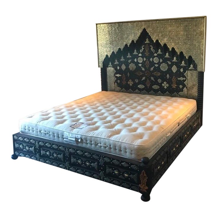 Moroccan Bed Frame and Head Board King Size Chairish