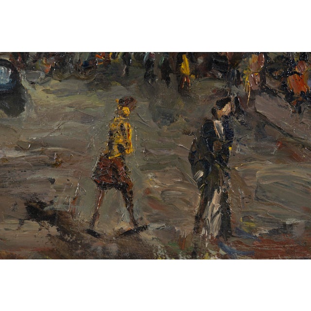 Adolfo Carducci, Paris Street Scene, Oil Painting For Sale - Image 6 of 15