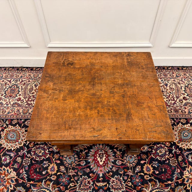 Wood Antique Spanish Payment Table For Sale - Image 7 of 8