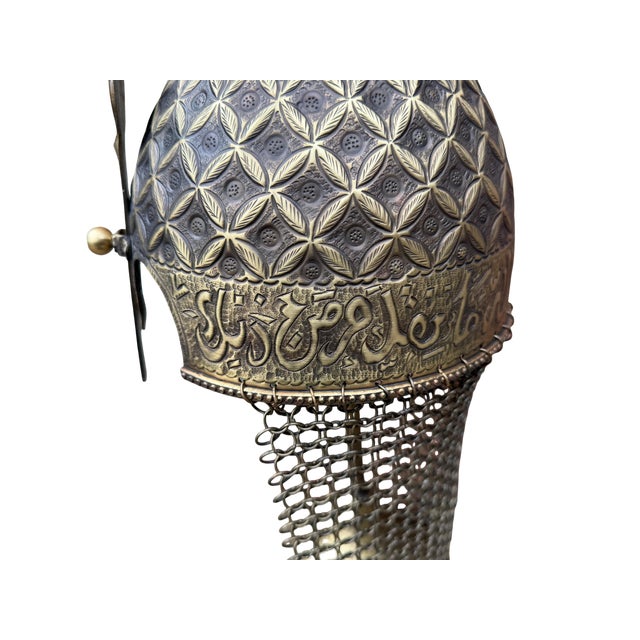 Gothic Hand-Chased Ottoman Helmet For Sale - Image 3 of 13